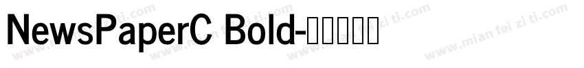 NewsPaperC Bold字体转换